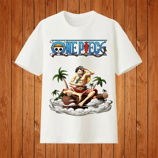 Áo thun Áo phông Unisex tay ngắn cotton in hình MonKey D.Luffy mặc cho cả nam và nữ thoáng mát hè 2021