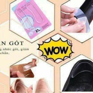 CẶP 2 MIẾNG DÁN GÓT LÓT GIÀY SILICON