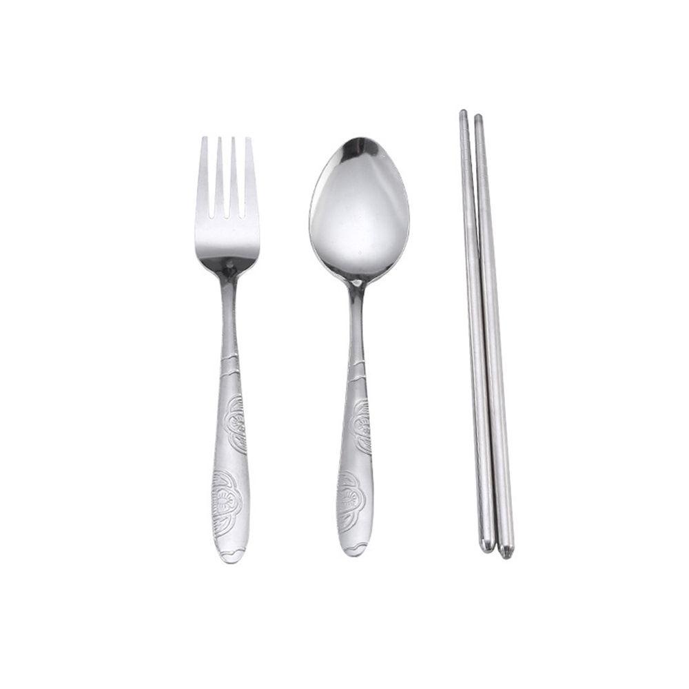 Bộ Dụng Cụ Bàn Ăn Bằng Thép Không Gỉ Di Động Tiện Dụng|Bộ Muỗng Đũa Nĩa Tiện Lợi Chất Lượng