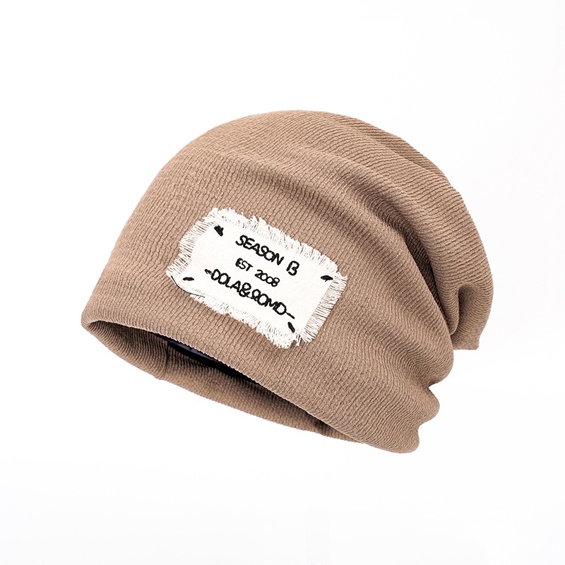 Mũ beanie LINJW phong cách Hip hop chất liệu dệt kim thời trang Thu Đông