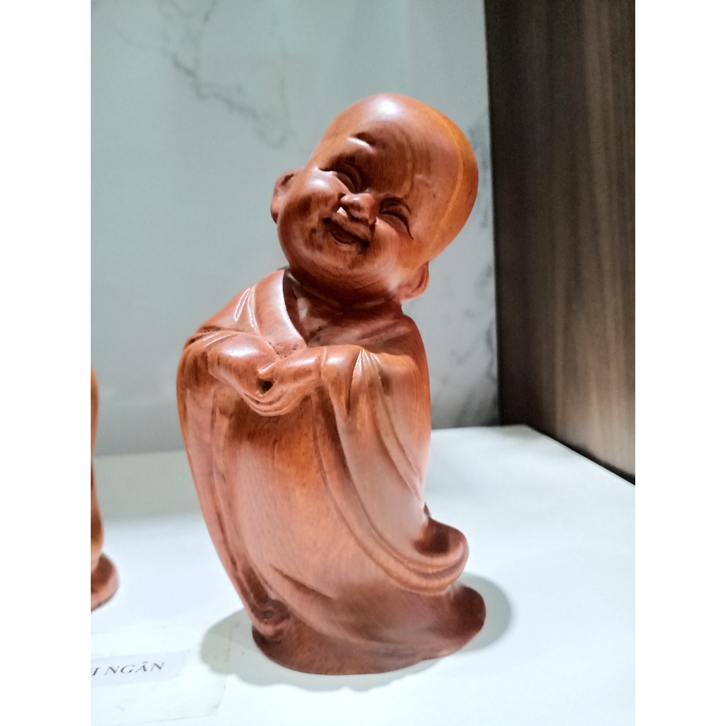 Bộ tượng tam không tam tiểu gỗ hương cao 15
