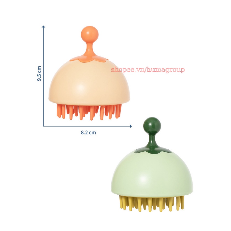 Lược Gội Đầu Silicon Mát Xa Da Đầu, Giảm Rụng Tóc, Kích Thích Mọc Tóc