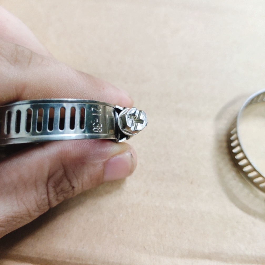 Đai xiết inox, cổ dê, quai nhê inox không gỉ kích thước 9-16, 13-19, 19-27