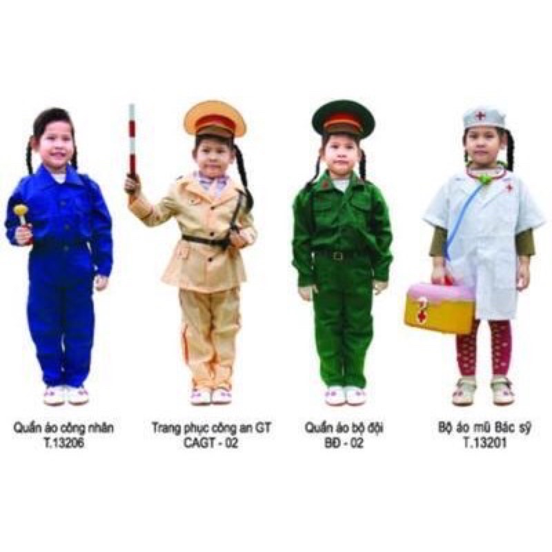 Bộ trang phục Công Nhân cho bé