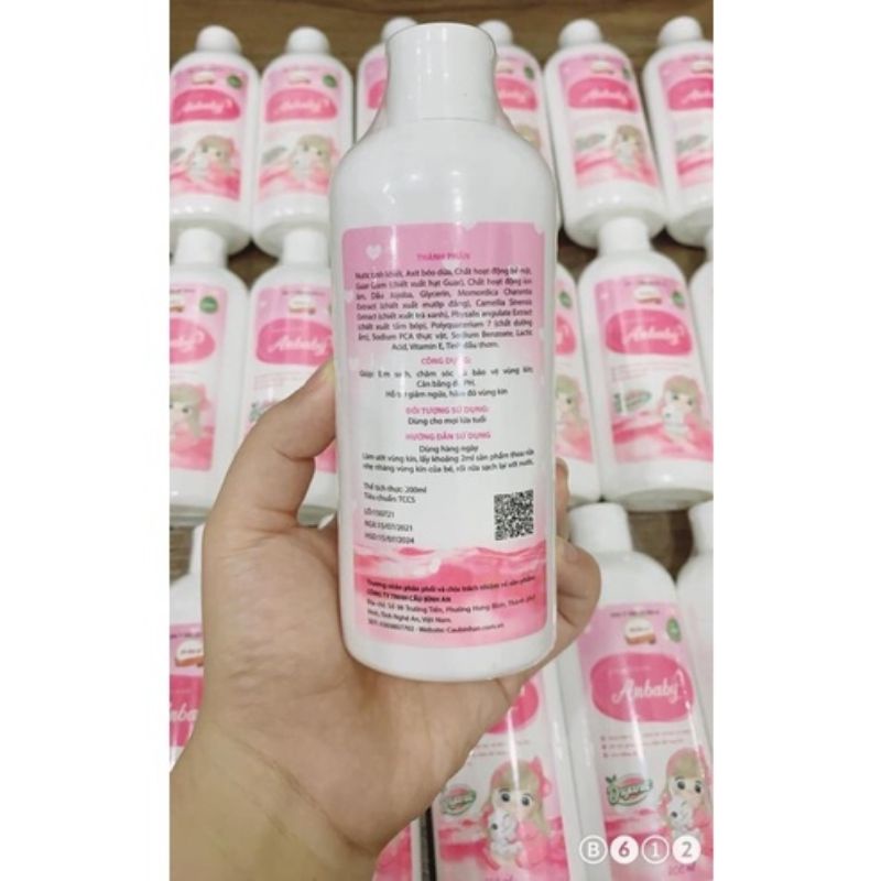 Dung dịch vệ sinh Bé gái Anbaby Cầu Bình An 200ml