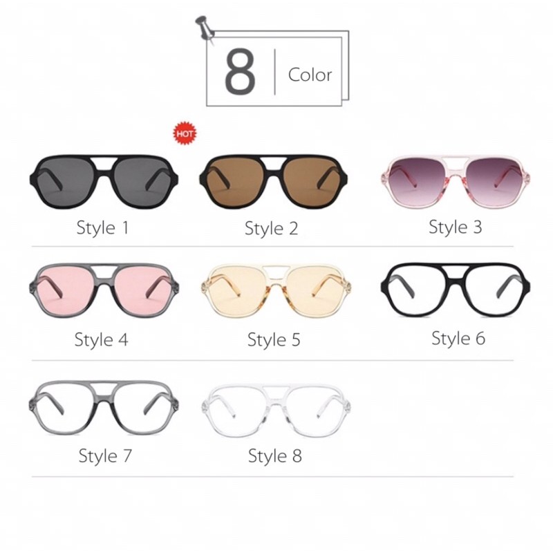 Kính Thời Trang Unisex Chống Tia UV... Nhiều Màu để Lựa Chọn!