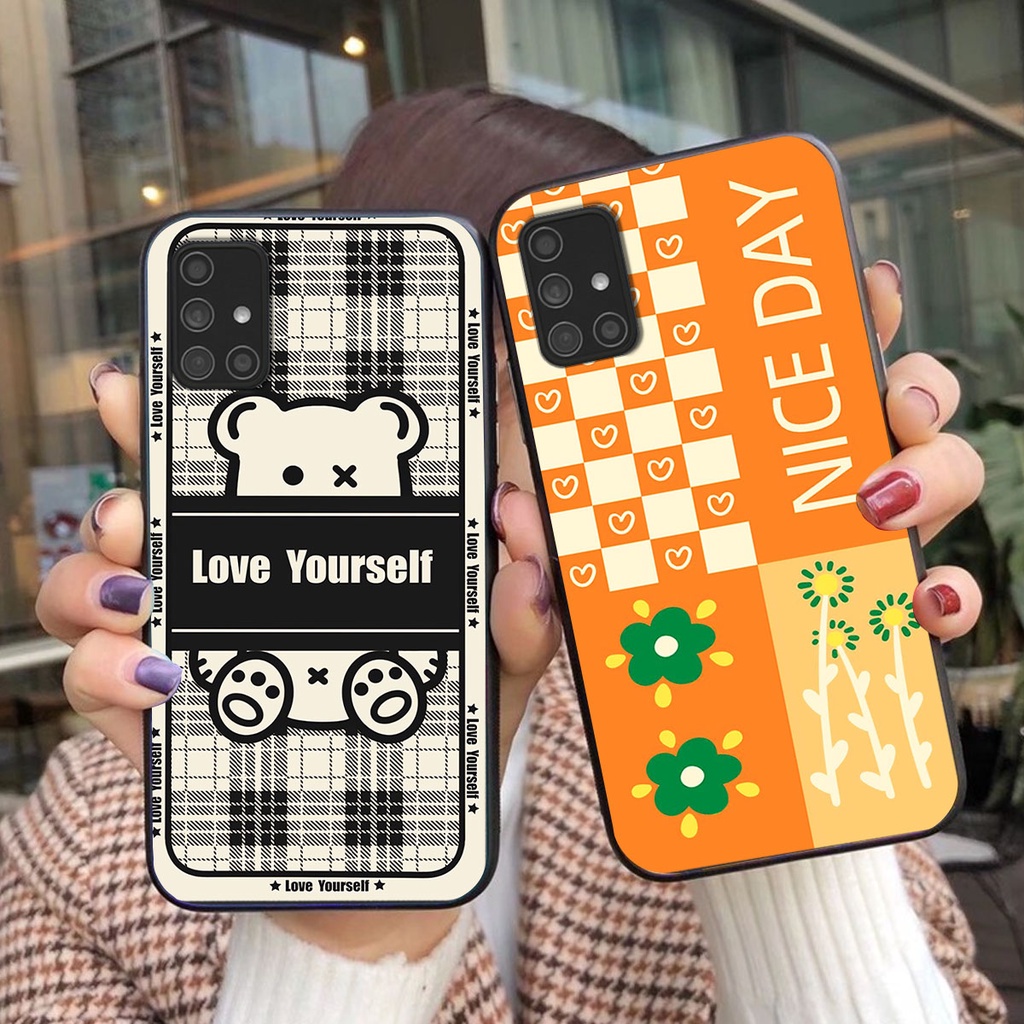 Ốp lưng Samsung M51 happy day, gấu bear dễ thương - BỀN - ĐẸP -BAO GIÁ TOÀN THỊ TRƯỜNG