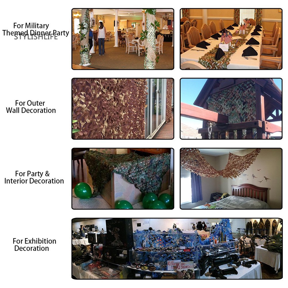 Lưới Ngụy Trang Quân Dụng 1x1.5m