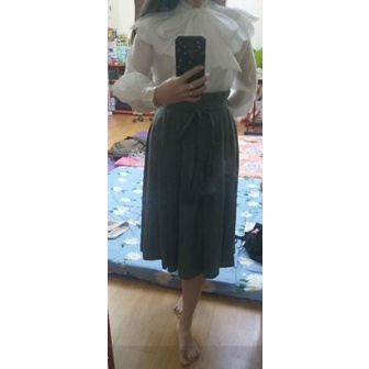 Chân váy Xếp Li eo Dây buộc nơ hiệu Vero Moda