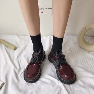 Giày nữ da bóng Korea Ulzzang