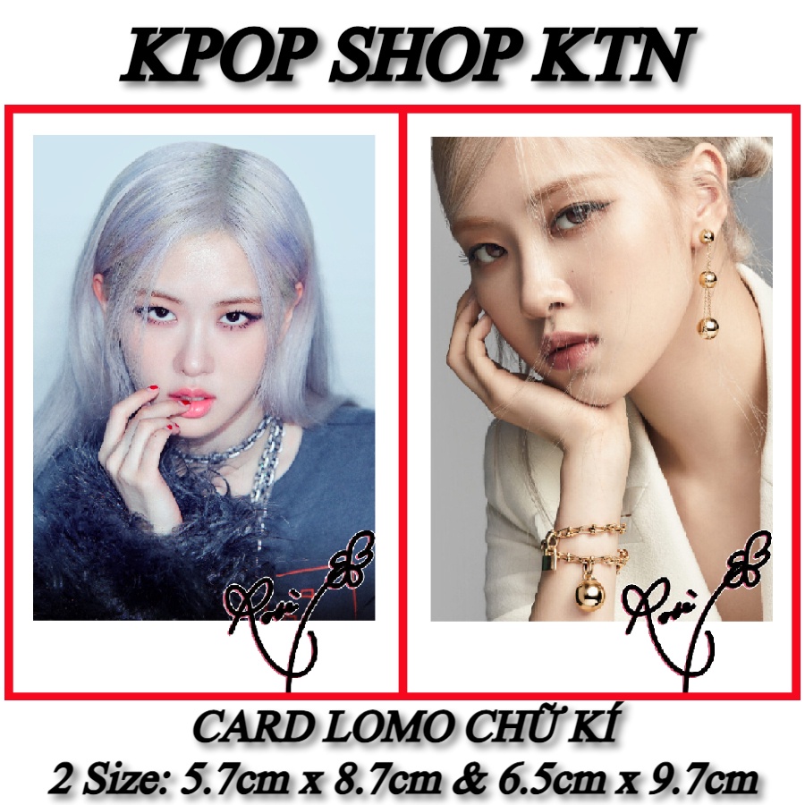 CARD CHỮ KÍ ROSÉ BLACK PINK