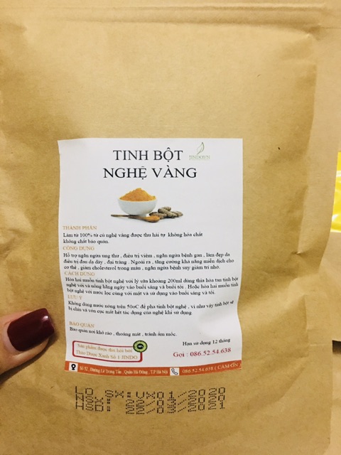 [ HÀNG CHUẨN SẠCH] TINH BỘT NGHỆ ĐẮP MẶT