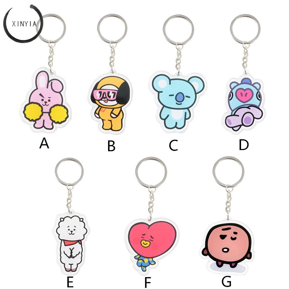 KPOP BTS Keyring BT21 Bangtan Key Key Chàng Trai Tự Yêu Thương Acrylic J-HOPE V SUGA