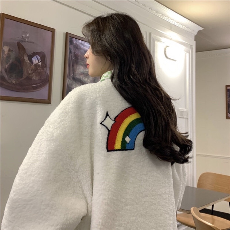 TKLIHN Áo khoác lông 2 mặt ULZZANG kẻ Caro hot TREND 2022 kèm 2 ẢNH THẬT CUỐI