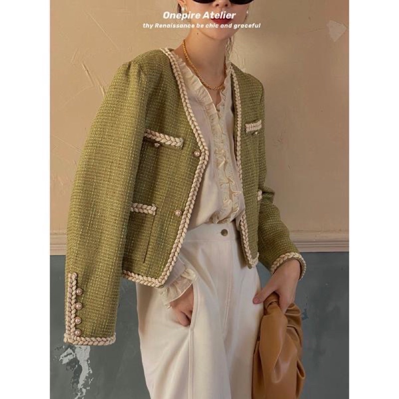 Áo dạ stweet xanh cốm