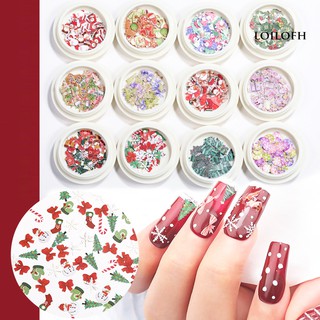 Set 2 Hộp Sequin Lấp Lánh Trang Trí Móng Tay Nghệ Thuật