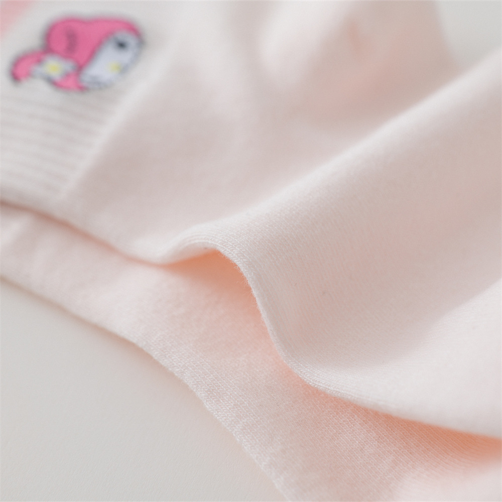 Tất Cotton Kẻ Sọc Họa Tiết Hoạt Hình Đáng Yêu Cho Nam Nữ