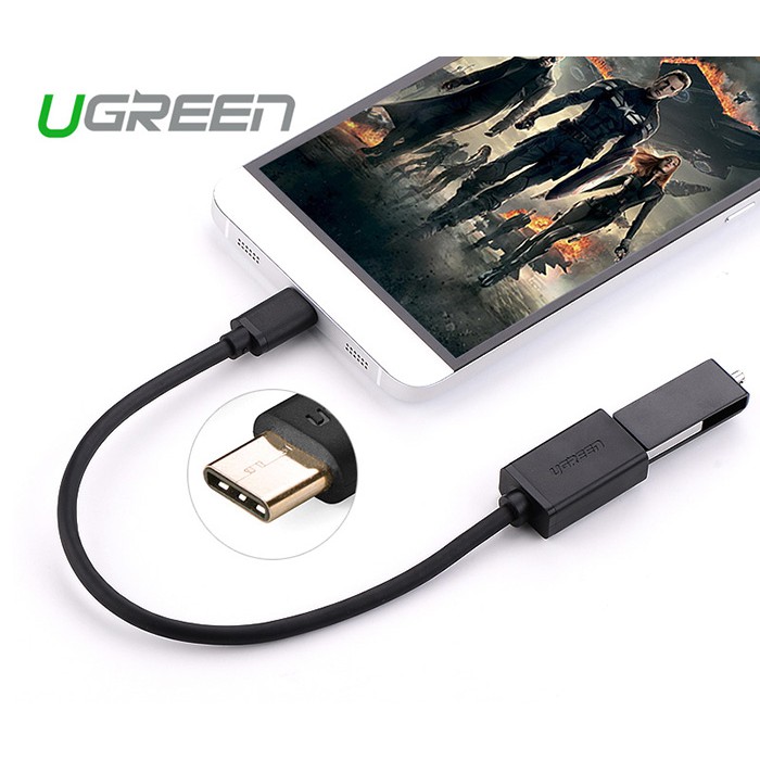 Cáp OTG USB Type C sang USB 2.0 chuẩn A cổng âm Ugreen 30175