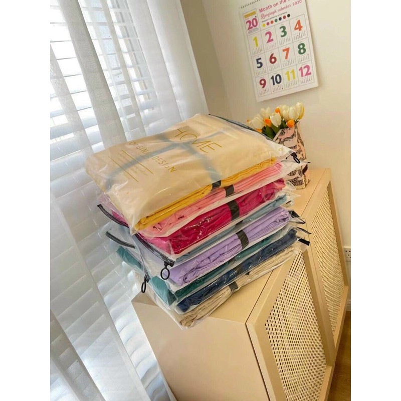 Bộ chăn ga gối cotton 3F khách sạn (không kèm ruột)