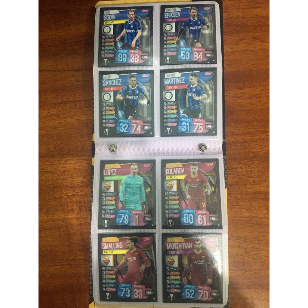 Bộ Sưu Tập 66 Thẻ Cầu Thủ In Album Match Attax Extra 2019-20