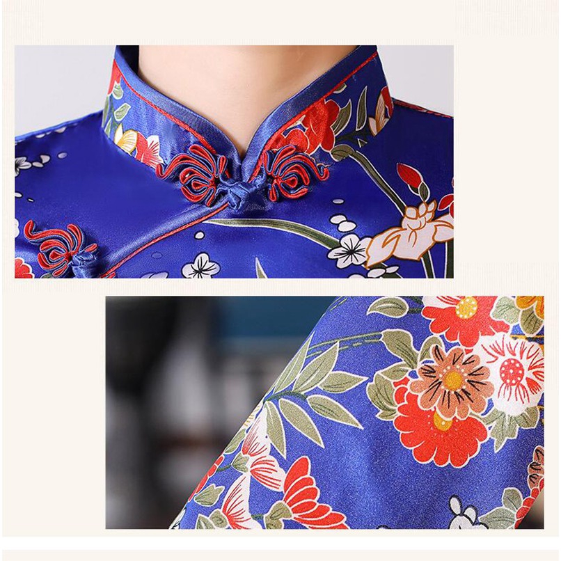 Chinese National Cheongsam Slim Women Long Dress Long Sleeve Vintage Dresses | BigBuy360 - bigbuy360.vn