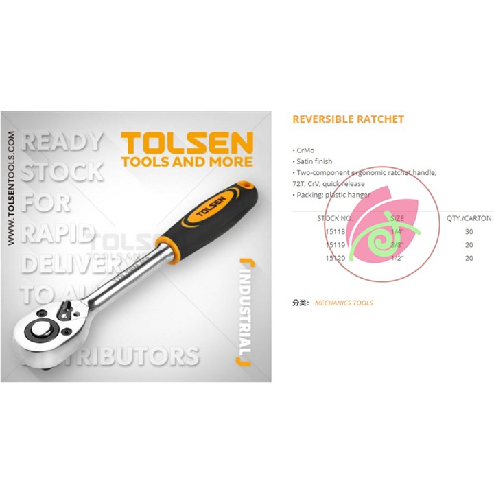 Cần Tuýp Gạt Tự Động 1/2 Inch Tolsen 15120