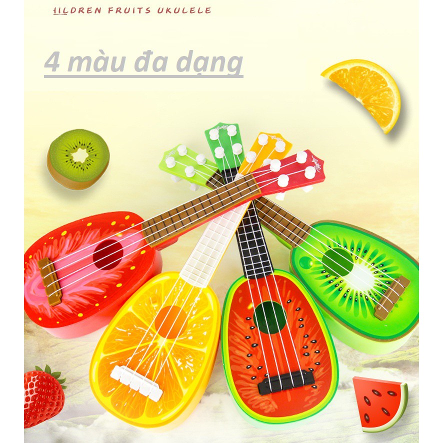 Đồ chơi đàn ukelele-Đàn guitar  hình hoa quả cho bé size lớn