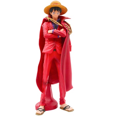 Mô Hình Nhân Vật Luffy Mặc Áo Choàng Đỏ Trong One Piece Kỷ Niệm Lần Thứ 20