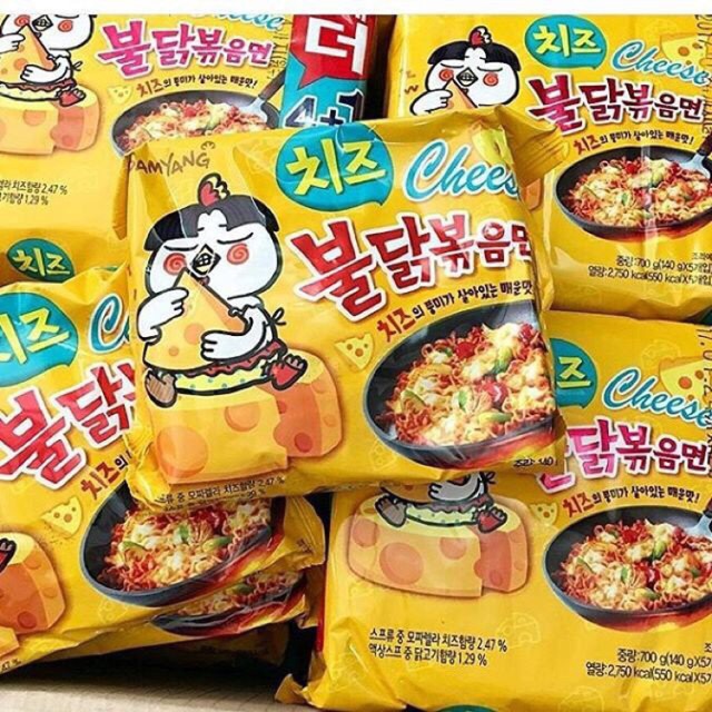 1 thùng - 40 Gói mỳ cay SamYang vị Phô Mai ( thùng 40 gói ,140g