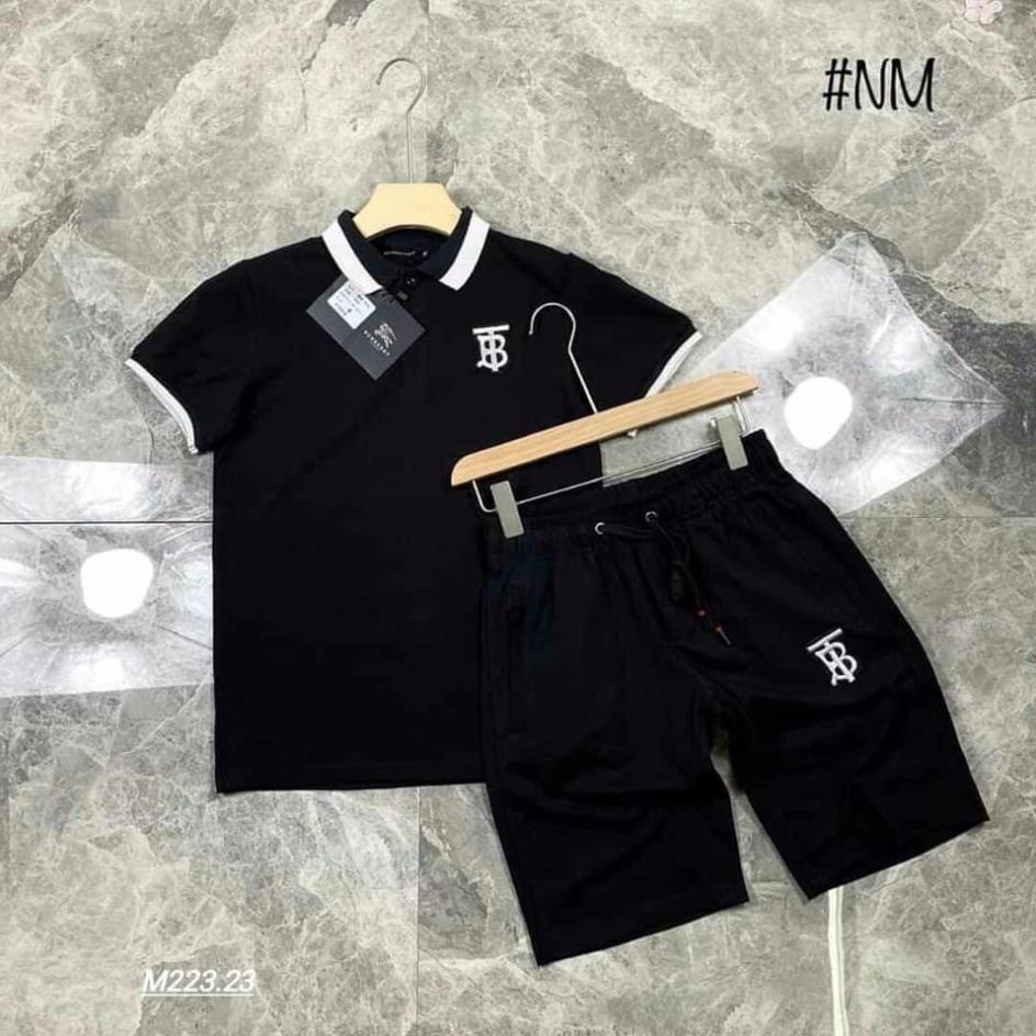 Đồ Bộ Nam Cổ Bẻ,Bộ Nam Hè Có Cổ Phay Boy Logo B,Áo Polo Quần unisex *
