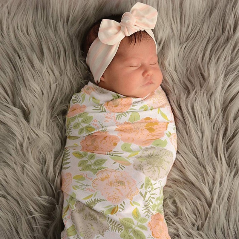 Bộ 2 Túi Ngủ Cotton Mềm Mại In Hoa Dành Cho Trẻ Sơ Sinh