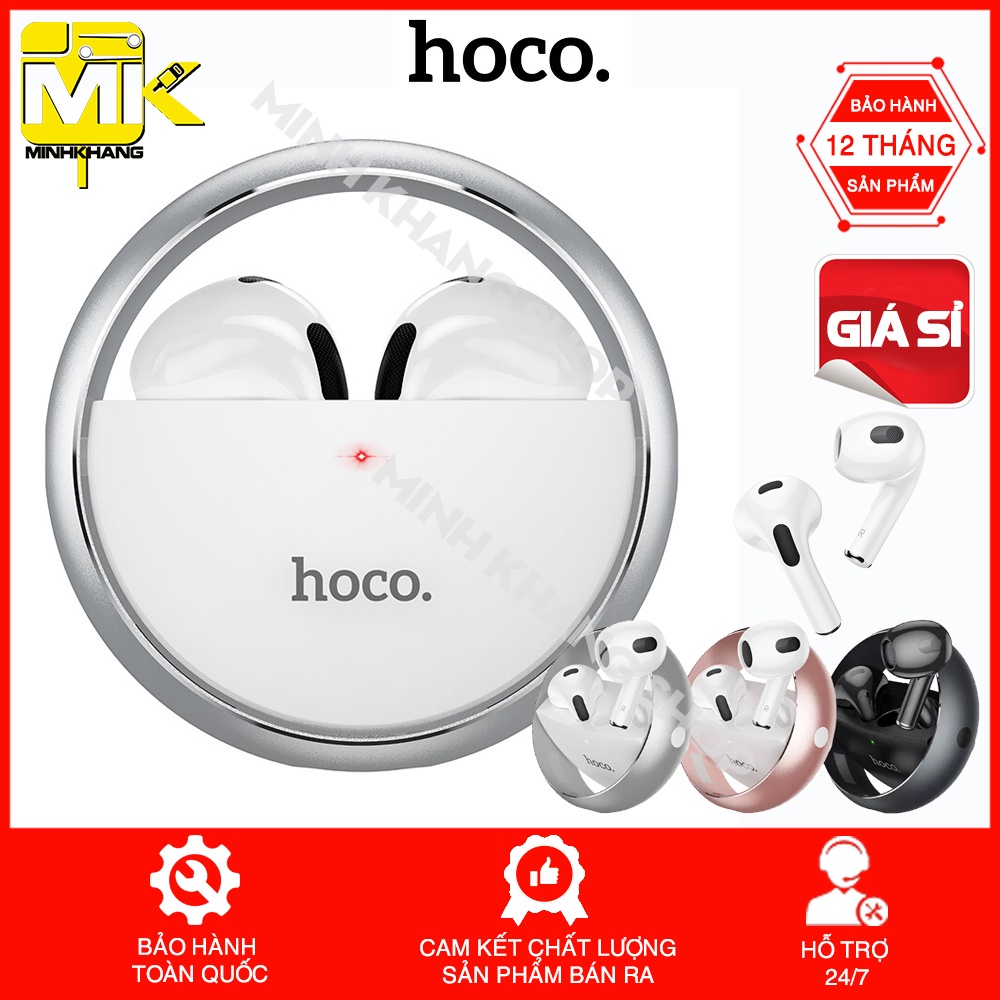 Tai nghe Blutooth nhét tai Vòng Xoay HOCO EW23 TWS bluetooth 5.3 điều khiển cảm ứng kèm micro - BẢO HÀNH CHÍNH HÃNG