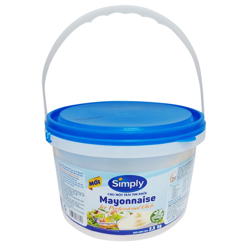 [XÔ 2.5 Kg] XỐT MAYO [VN] SIMPLY Mayonnaise for Professional Chefs