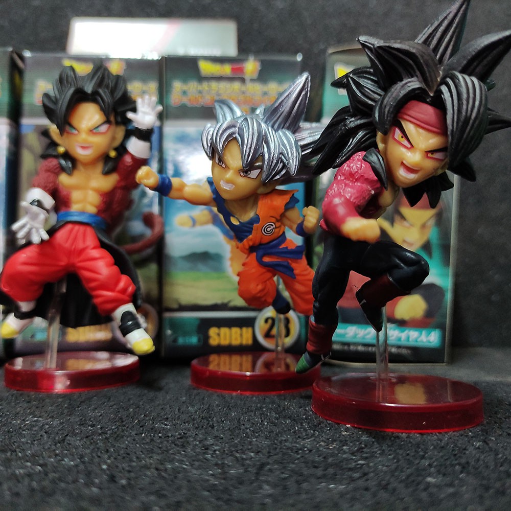 Mô Hình Figure Dragon Ball - Chipi Bộ 5 Nhân Vật Goku, Broly, Vegeta [Tặng Poster] 5-6cm