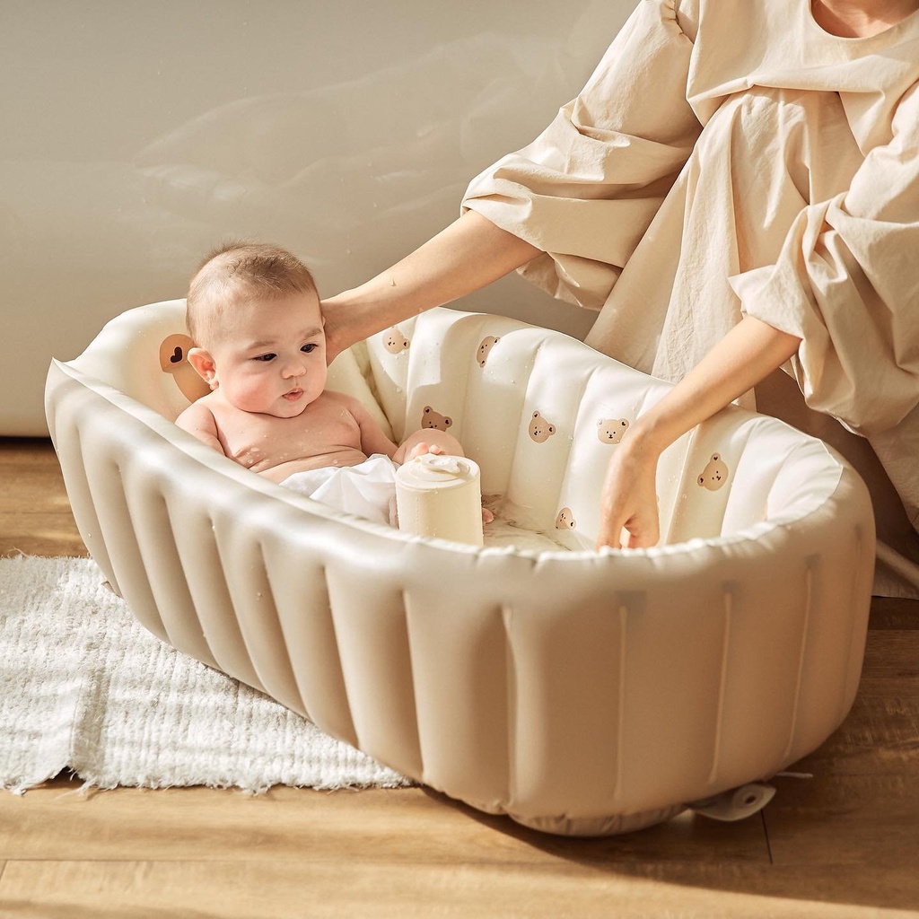Chậu tắm cho bé,chậu tắm kiêm phao bơi thư giãn cho bé