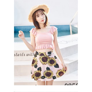 bộ bơi bikini chân váy hoa