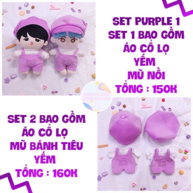SET OUTFIT CHO DOLL 20cm