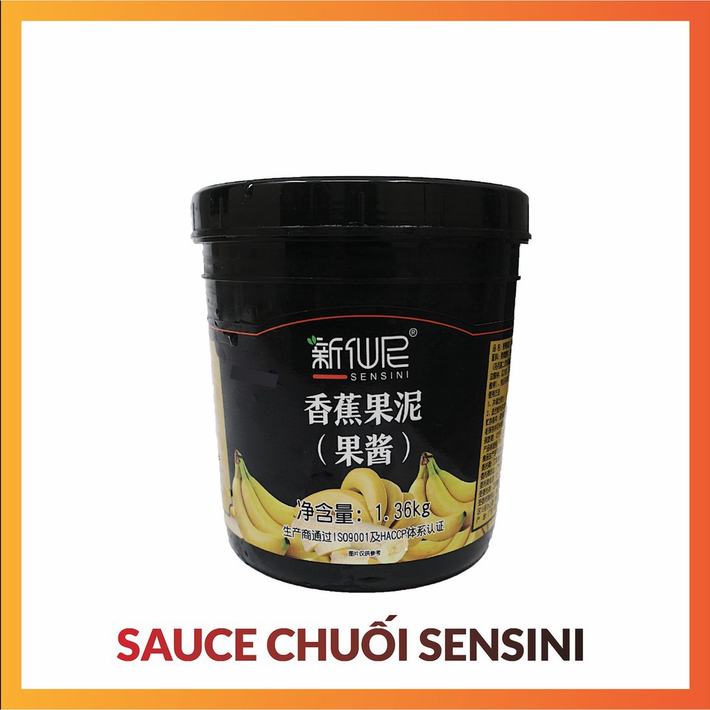 Mứt Sauce/ Sốt Chuối Boduo hộp 1,36kg làm Trà sữa siêu ngon