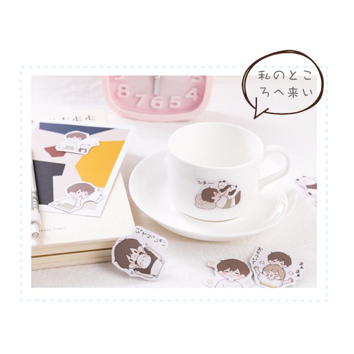 Bộ 45 Sticker Panda Dễ Thương E64