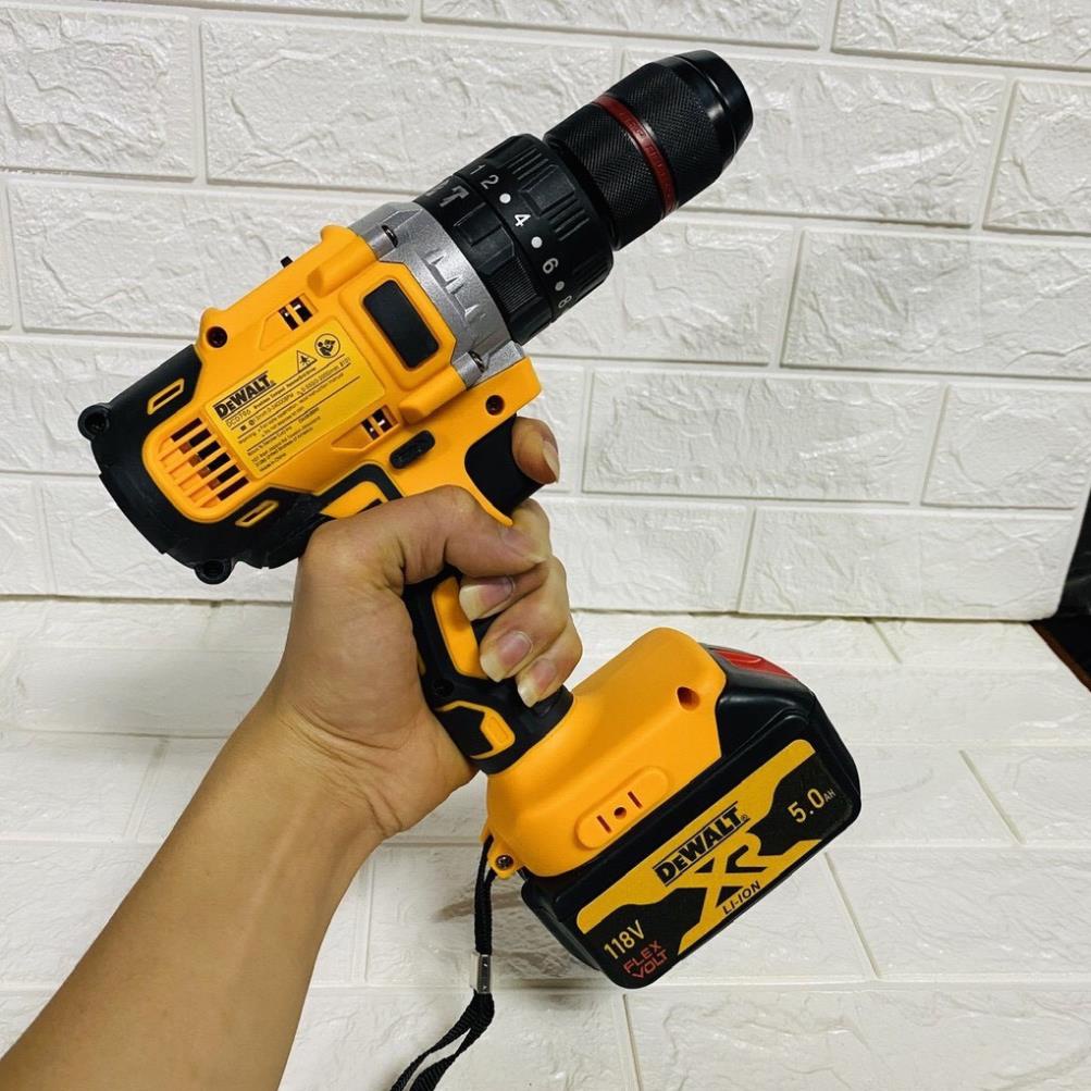 (GIÁ TỐT) Máy Khoan Pin cầm tay 118v DEWALT Có búa, Động cơ 775 - khoan bê tông - khoan tường - bắn vít