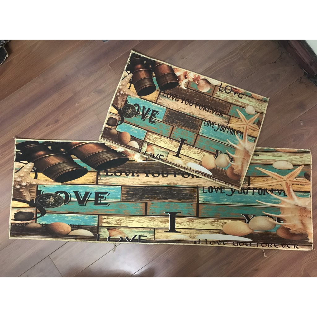 Combo thảm nhà bếp nhiều họa tiết Ghome