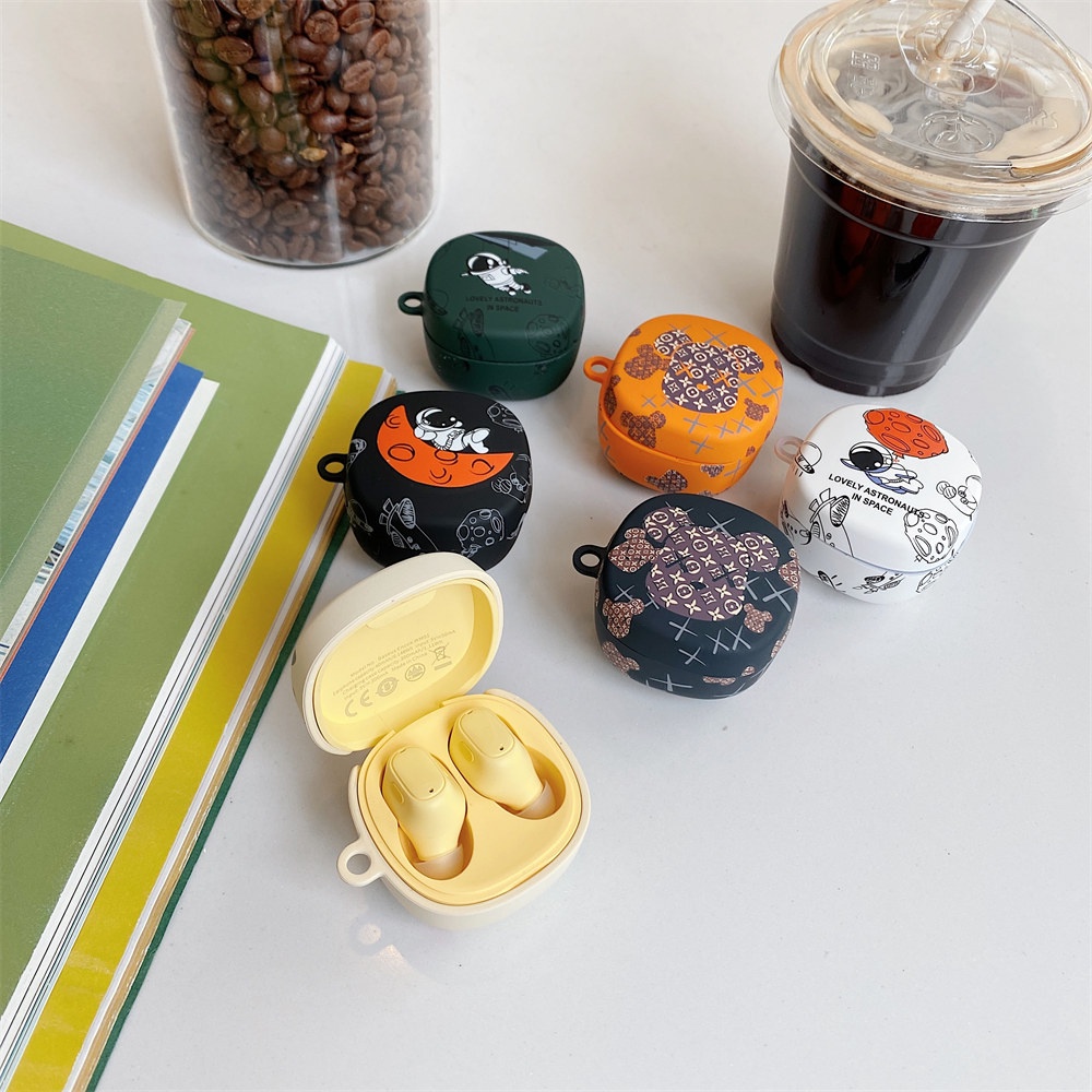 Baseus WM01 case Cute Cartoon Astronaut Violent Bear Frosted PC Hard Shell Bluetooth Wireless Charging Box Protection Cover