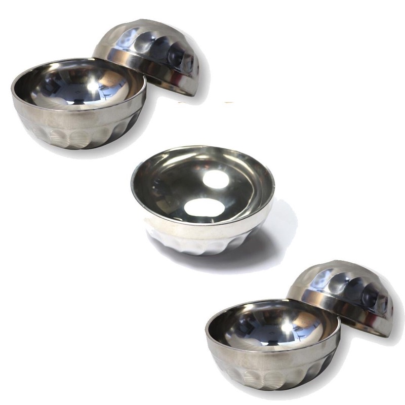 Bộ 5 Chén Inox Xoăn 2 Lớp Cách Nhiệt