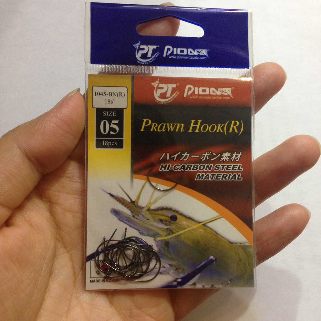 Bộ 18 lưỡi câu Prawn Hook chuyên câu tôm siêu nhạy, siêu dính