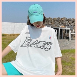 🍎 áo thun tay lỡ unisex - black tee