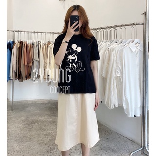 Áo thun kiểu nữ mickey đen a5079