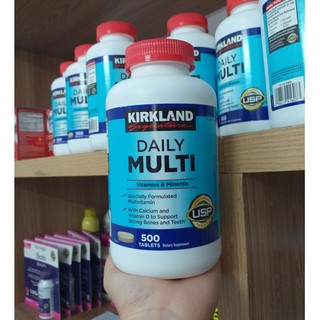 DATE 5.25 Viên Uống Bổ Sung Vitamin Tổng Hợp Kirkland Signature Daily Multi 500 Viên – Mỹ