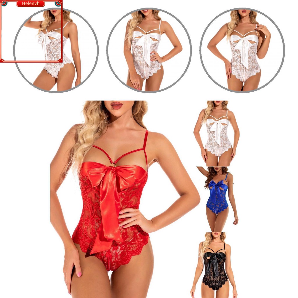 Quần lót ngủ bằng polyester xuyên thấu đính nơ hở đáy quyến rũ cho nữ