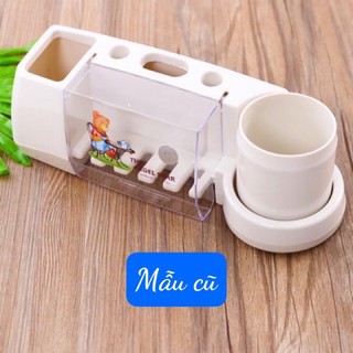 KỆ ĐỂ BÀN CHẢI - KEM ĐÁNH RĂNG KÈM LY