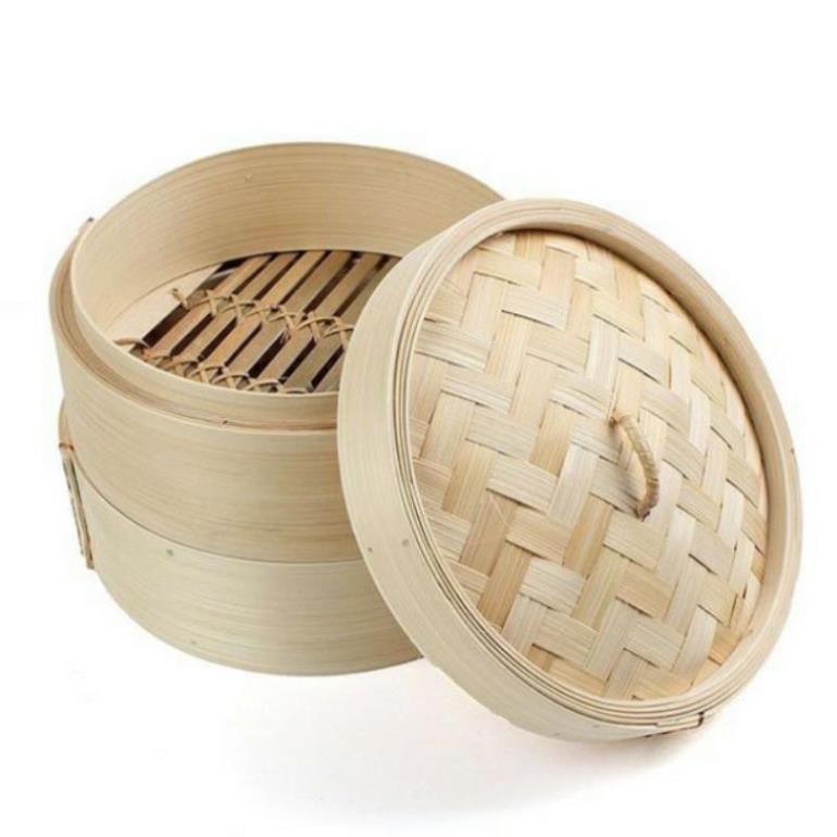 [ Hạ giá ] Xửng hấp tre size 30cm loại 3 tầng